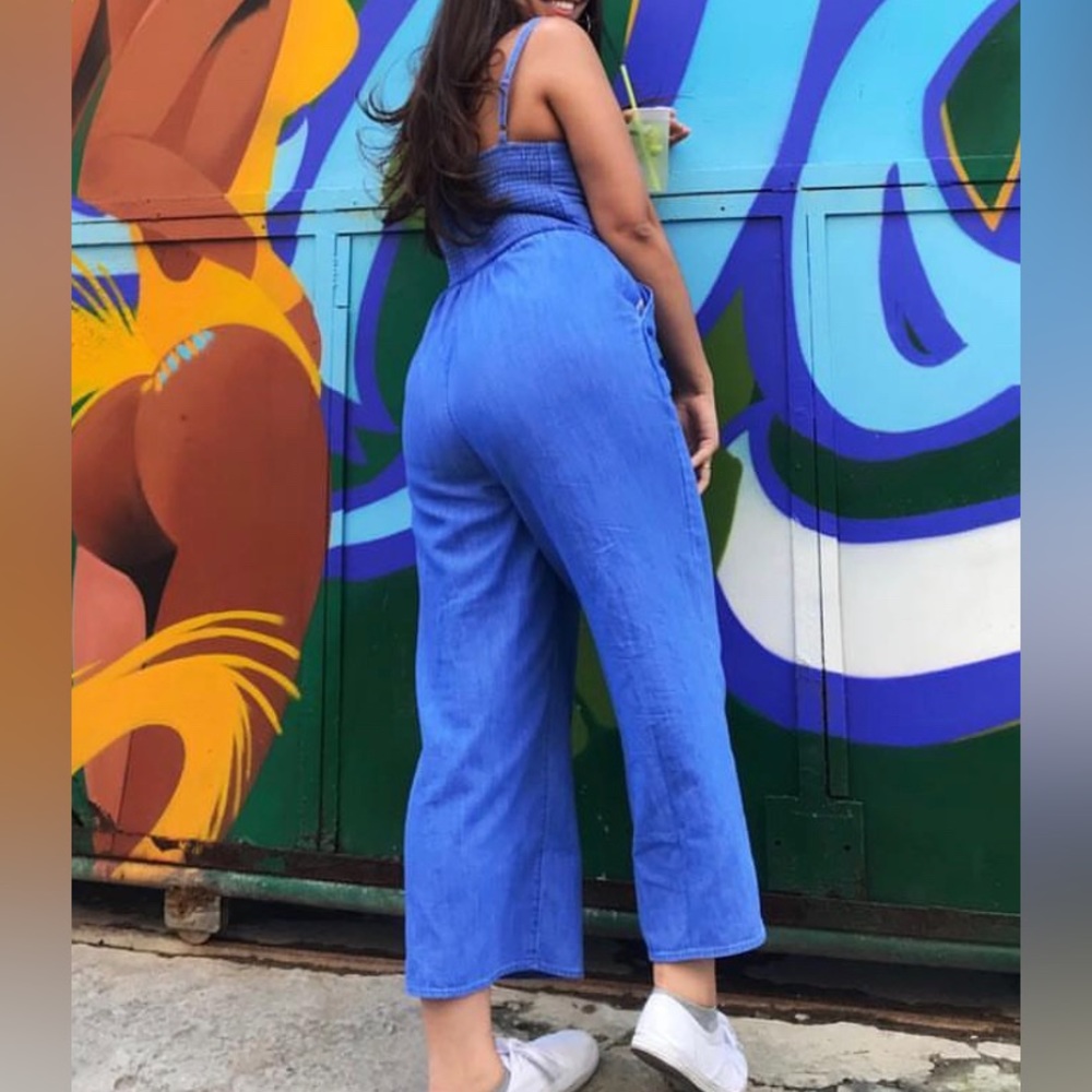 Denim like jumpsuit